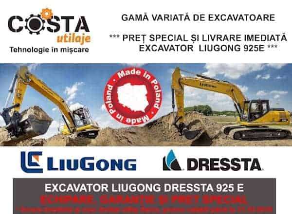 Gama variata de excavatoare Noutati si promotii utilaje constructii Gama variata de excavatoare Noutati si promotii utilaje constructii