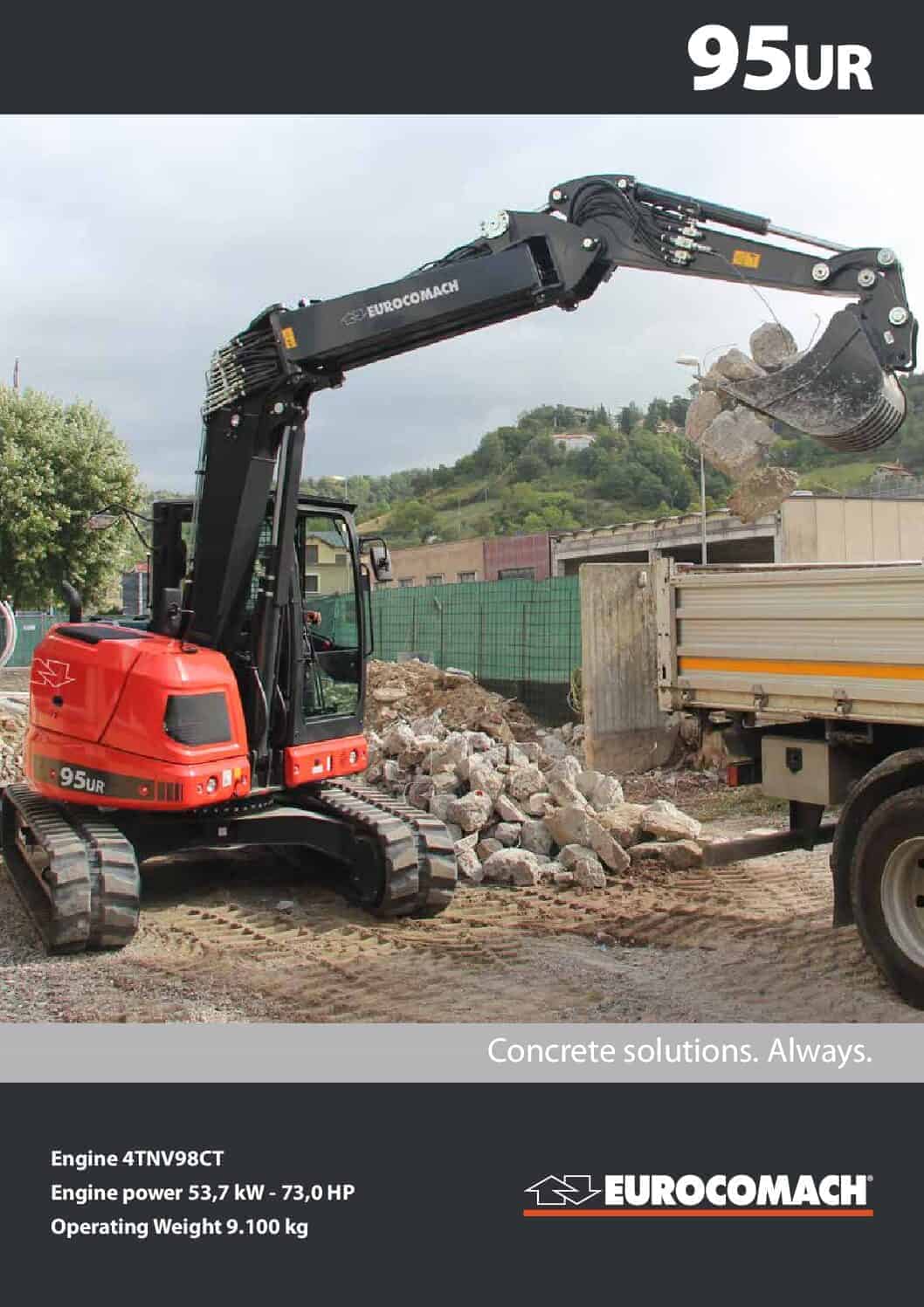 Excavator compact pe senile, Eurocomach 95UR (1) Excavator compact pe senile, Eurocomach 95UR