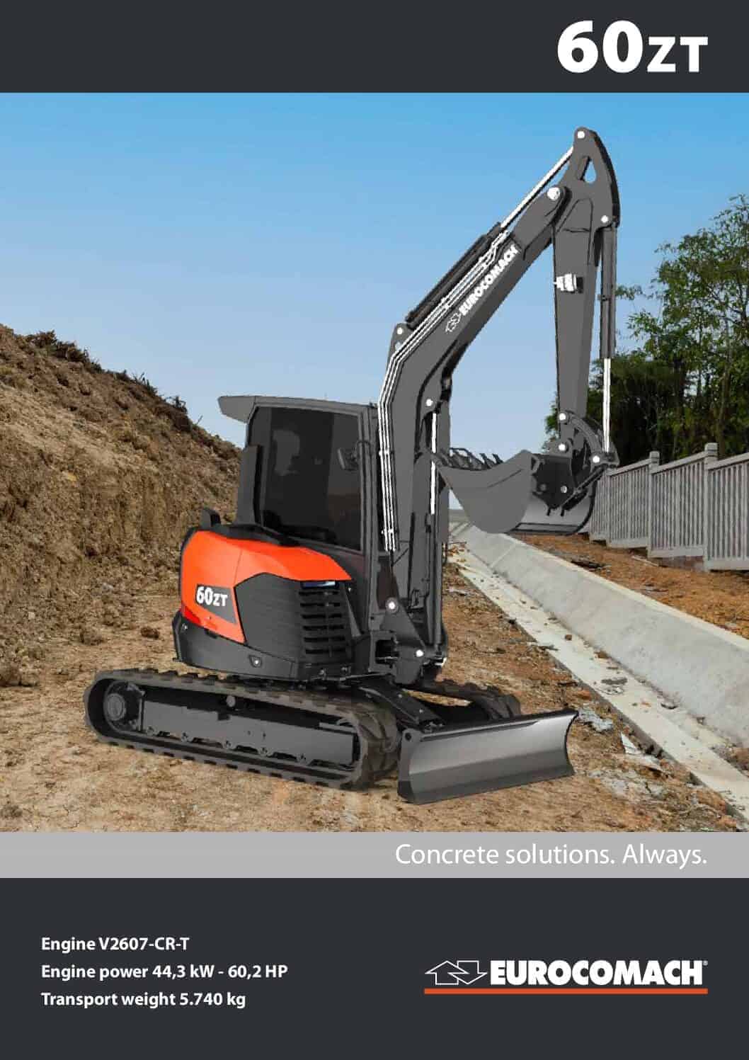 Excavator compact pe senile, Eurocomach 60ZT (1) Excavator compact pe senile, Eurocomach 60ZT