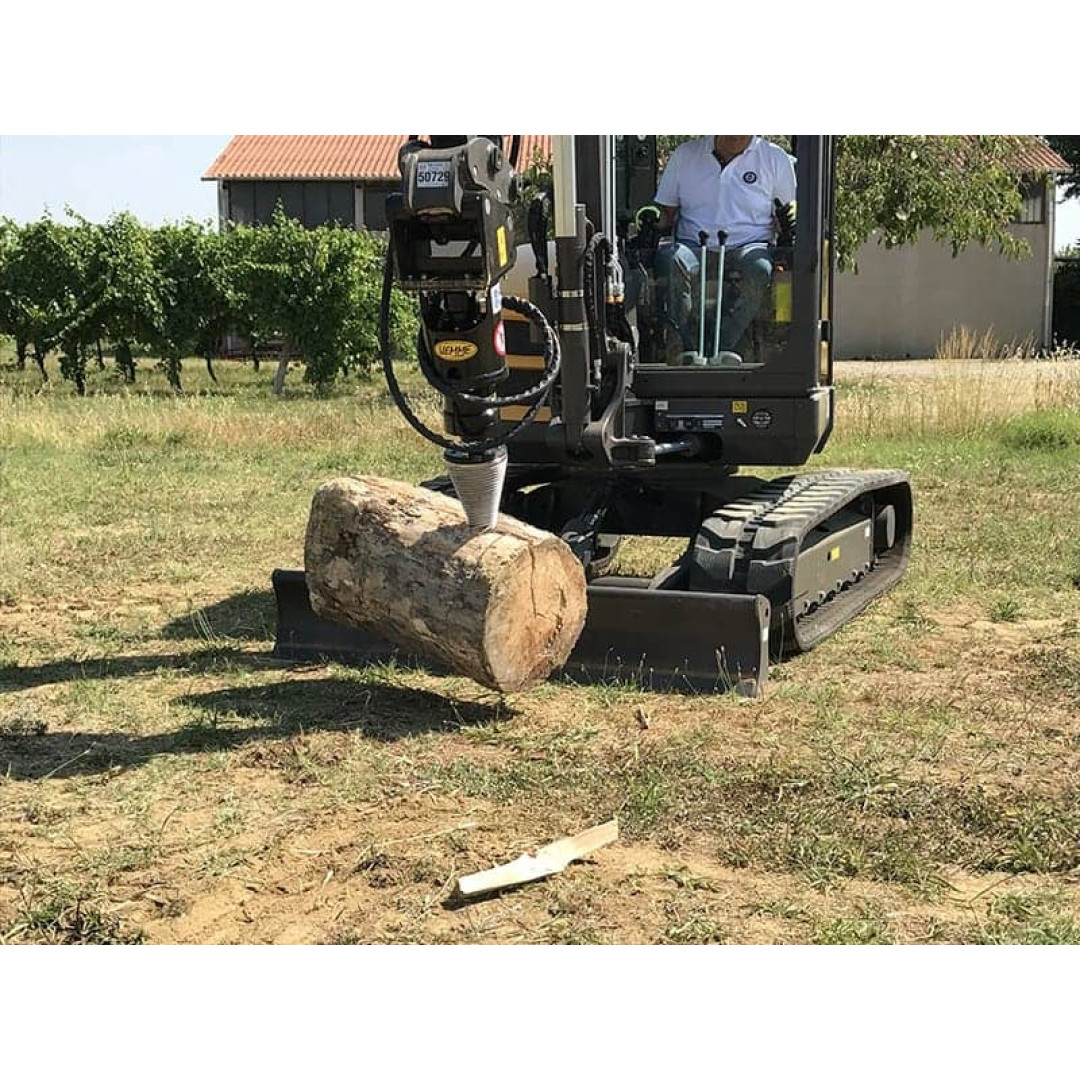 Despicator lemnebuturugi Uemme pentru mini excavatoare (4) Despicator lemne/buturugi Uemme pentru mini excavatoare