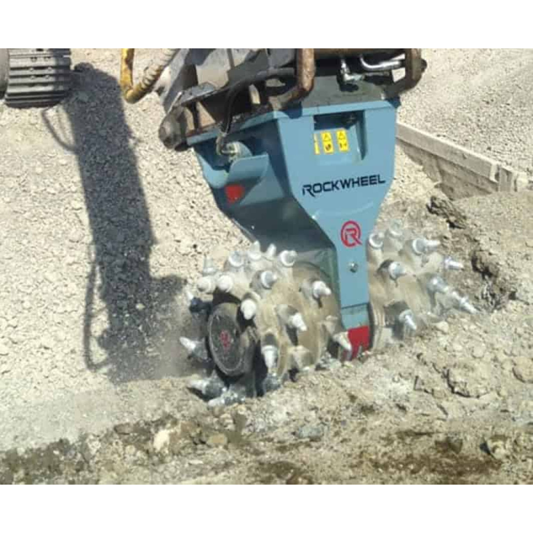 Freze rotativa Rockwheel pentru mini excavatoare (2) Freza rotativa Rockwheel pentru mini excavatoare