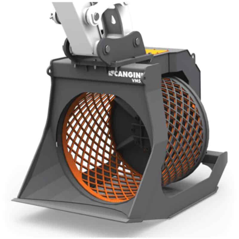 Cupa de sortare rotativa V MS10 Cangini pentru buldoexcavatoare Cupa de sortare rotativa V/MS10 Cangini pentru buldoexcavatoare